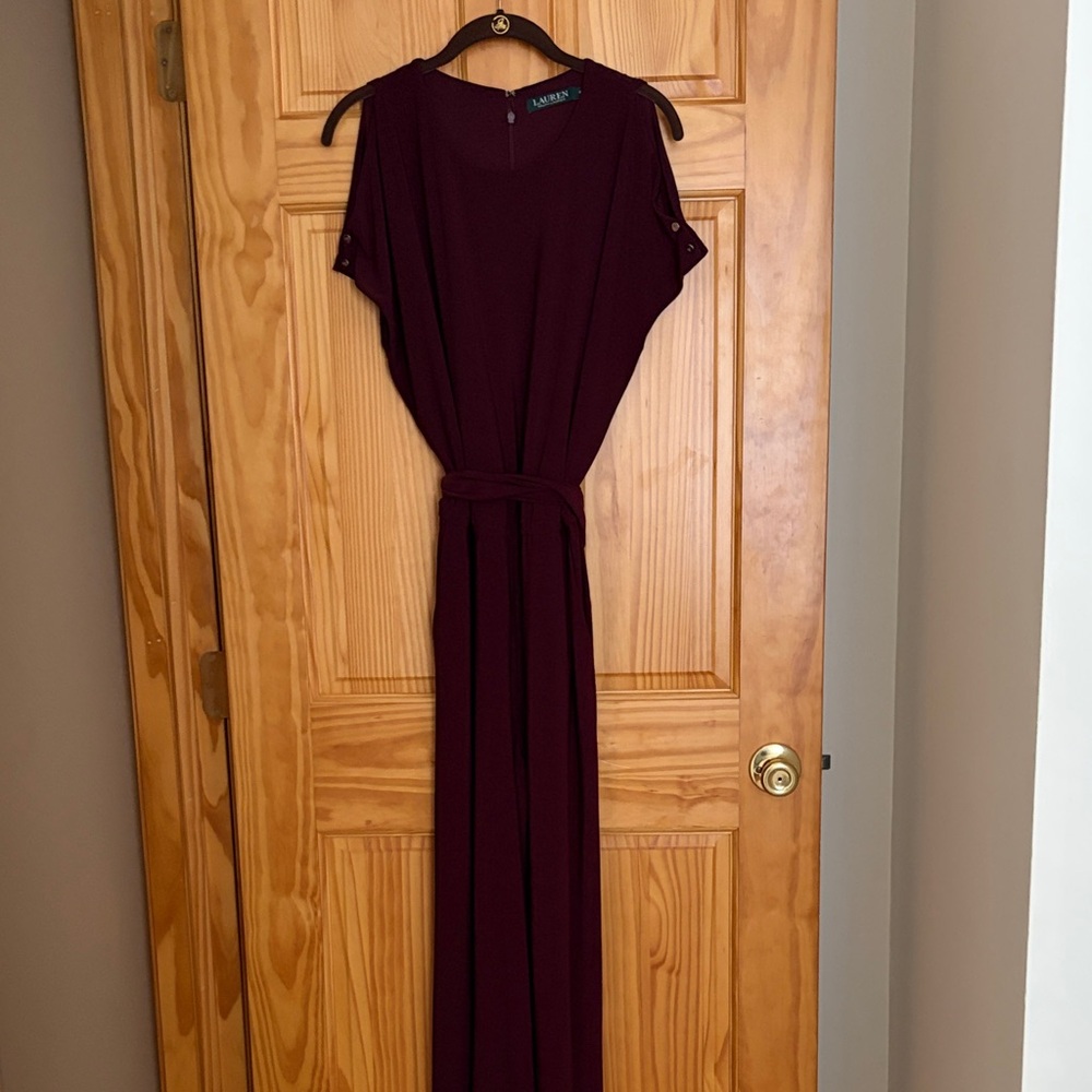 Ralph Lauren Burgundy Jumpsuit
